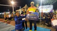 Tim Polres Bintan raih juara 1 turnamen voli Danlanal Cup Bintan, Selasa ( 11/9/2024)